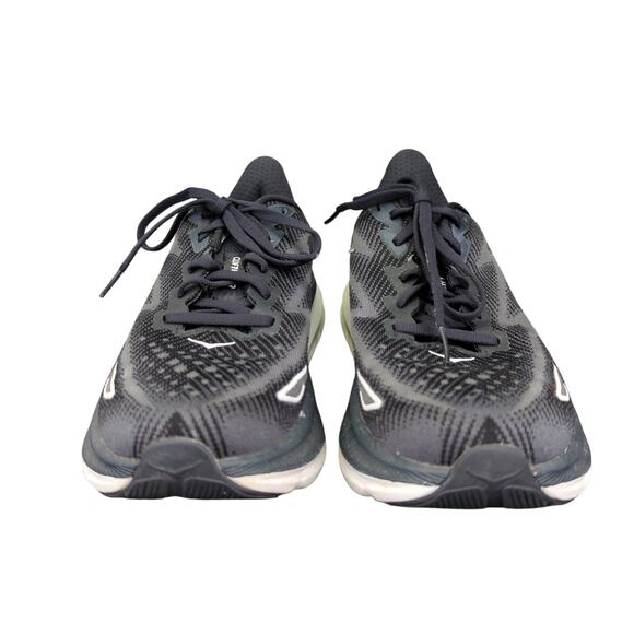 Hoka Clifton 9 Black Athletic Running Shoes Women's Size 7.5B 1127896 BWHT - Picture 3 of 9